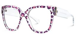 Reineke Purple Square Glasses2