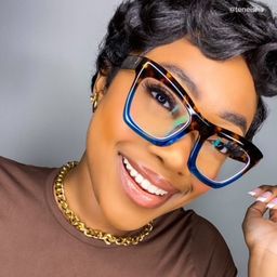 Benitez Square Blue Glasses10