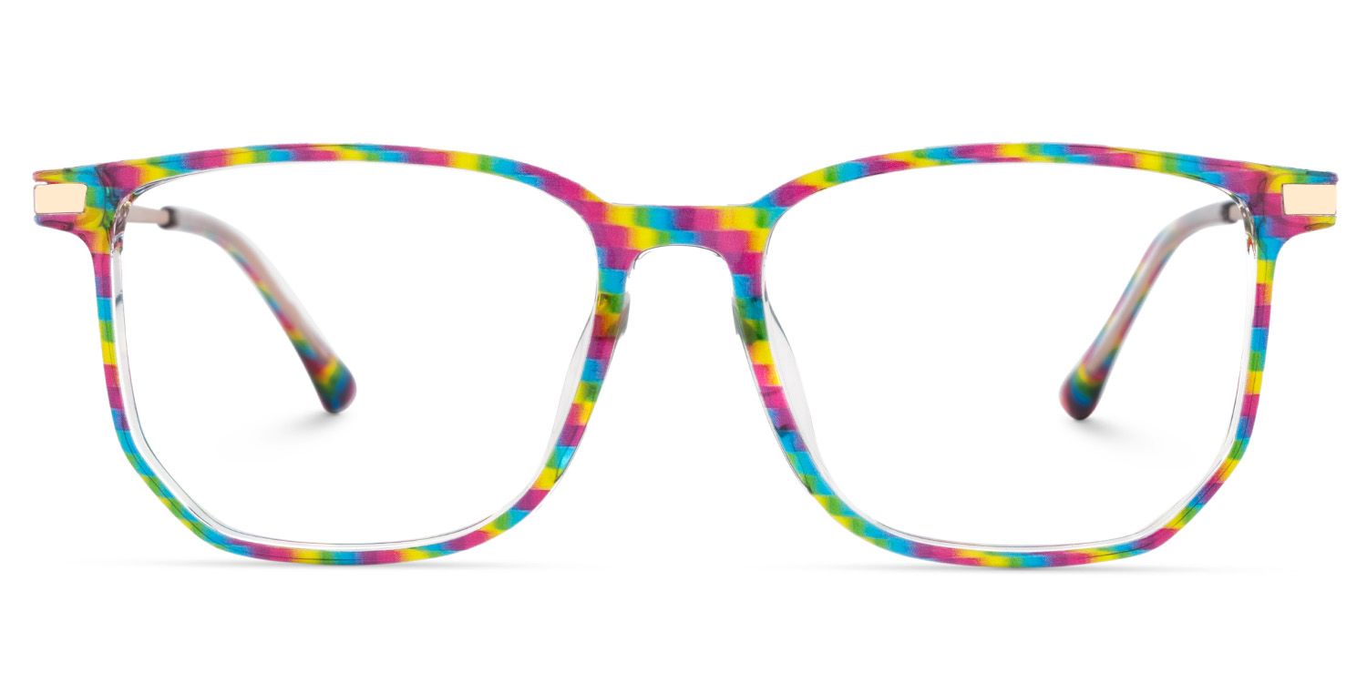 Fezell Multicolor Thin Frame Eyeglasses | ZEELOOL UK1