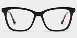 Faith Black Rectangle Glasses1