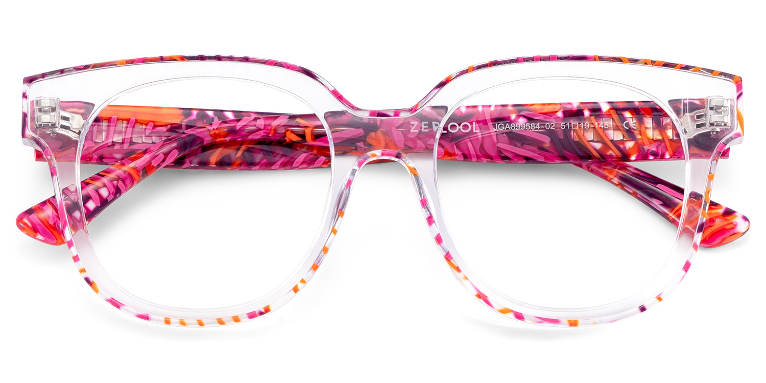 Jett Square Red Crystal Glasses2