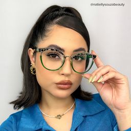 Laraine Two-Tone Cat eye Glasses4