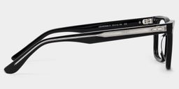 Patrick Rectangle Black Glasses4