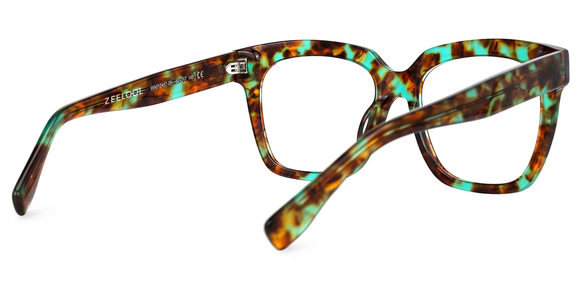 Xion Green-Tortoise Square Frames Glasses | ZEELOOL UK3