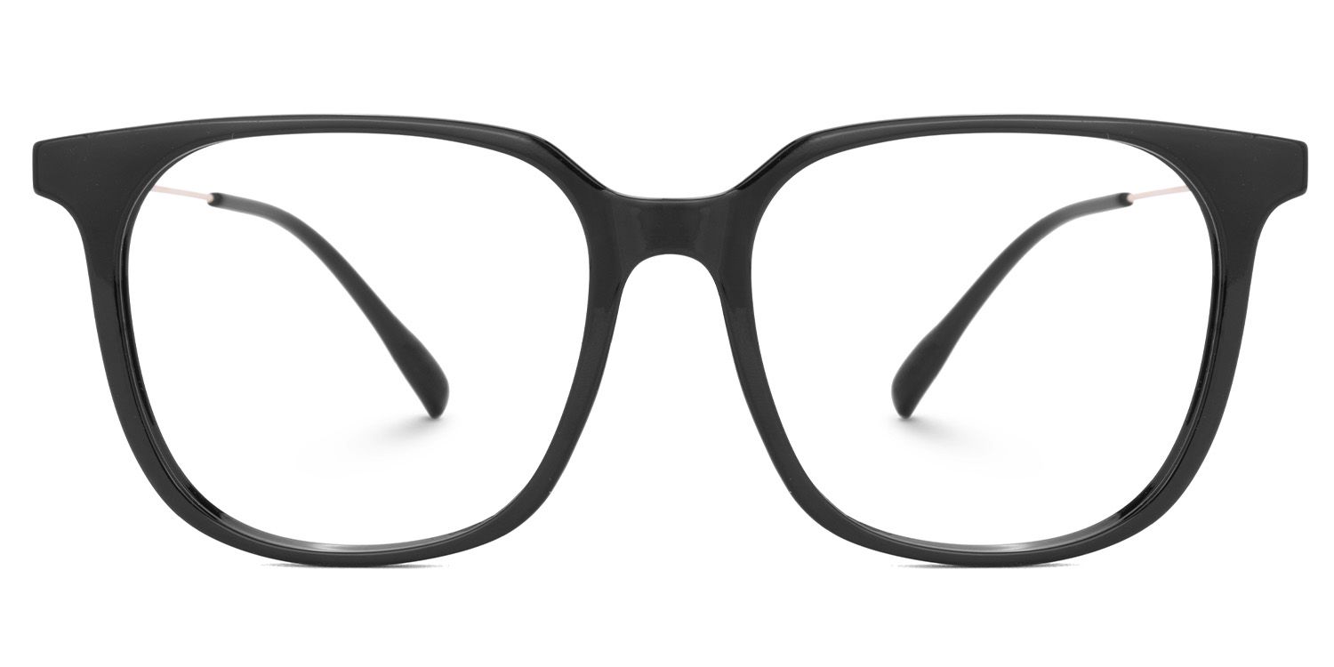 Ameedah Black Square Thin Glasses | ZEELOOL UK0