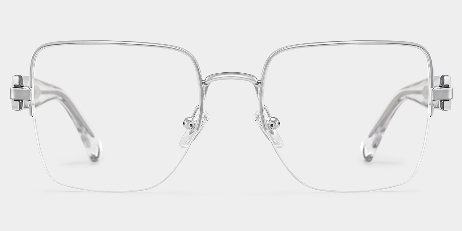 Lauren Square Silver Glasses0