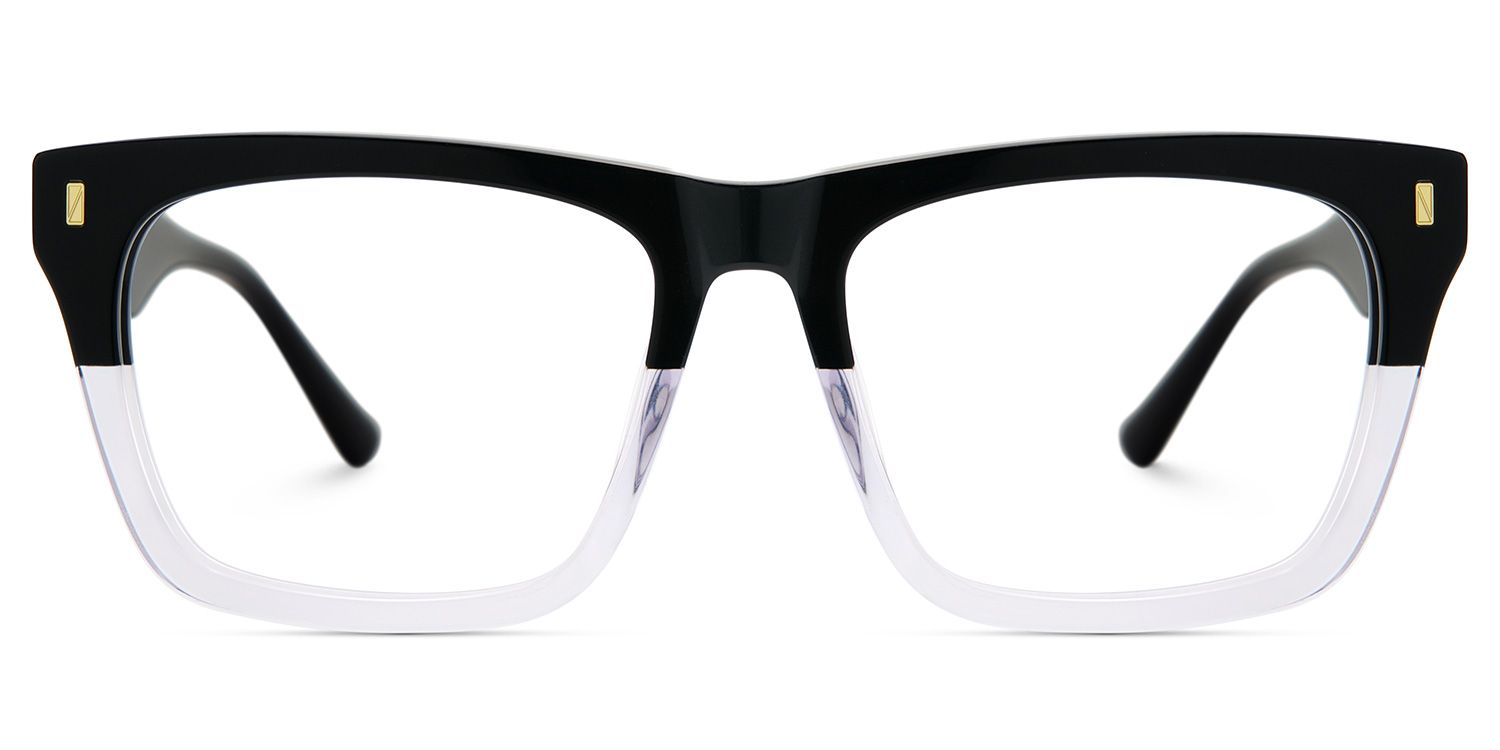 Rectangular Spectacle Frames with Brown Blue Color2