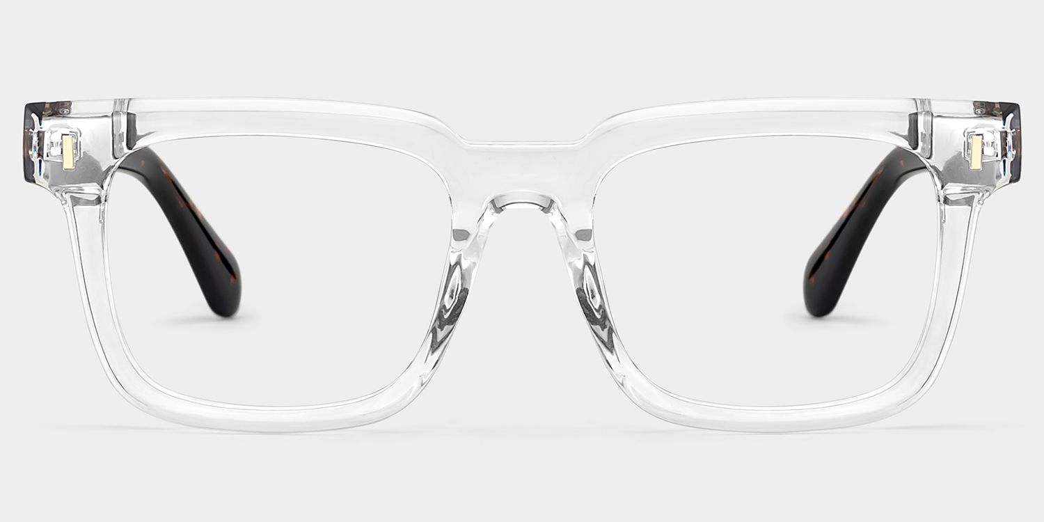 Connor transparent full rim rectangle eyeglasses Online | ZEELOOL1