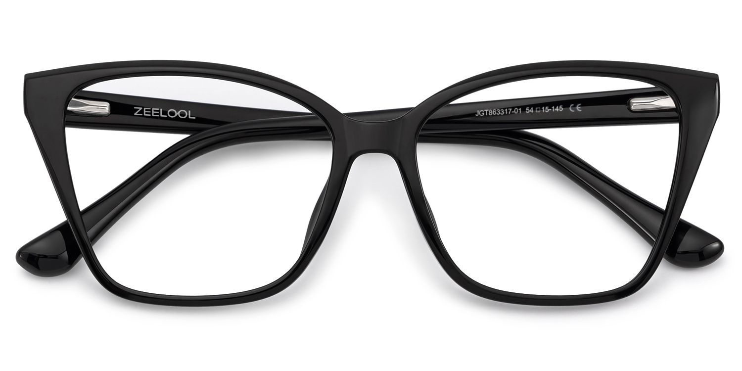 Sienna Black Butterfly Prescription Glasses | Zeelool1