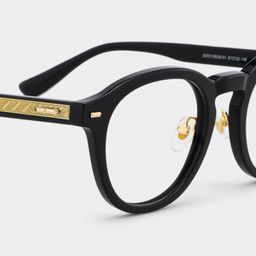 Frances Round Black Glasses5