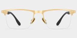 Brock Browline Gold Glasses3