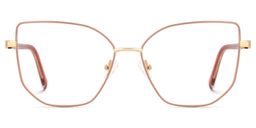 Sabita Geometric Matte Pink Glasses0