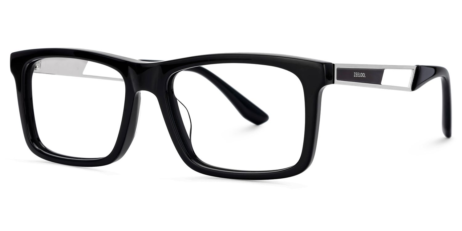Thin Rectangle Glasses in Business Style | ZEELOOL UK3