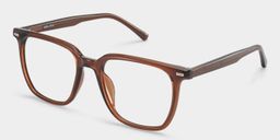 Jude Dark Brown Square Glasses2