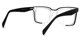 Renetta Rectangle Clear Glasses3