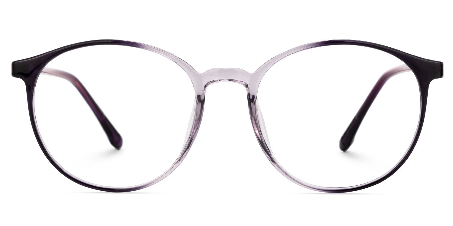 Hodges Round Purple Frame Glasses | ZEELOOL UK0