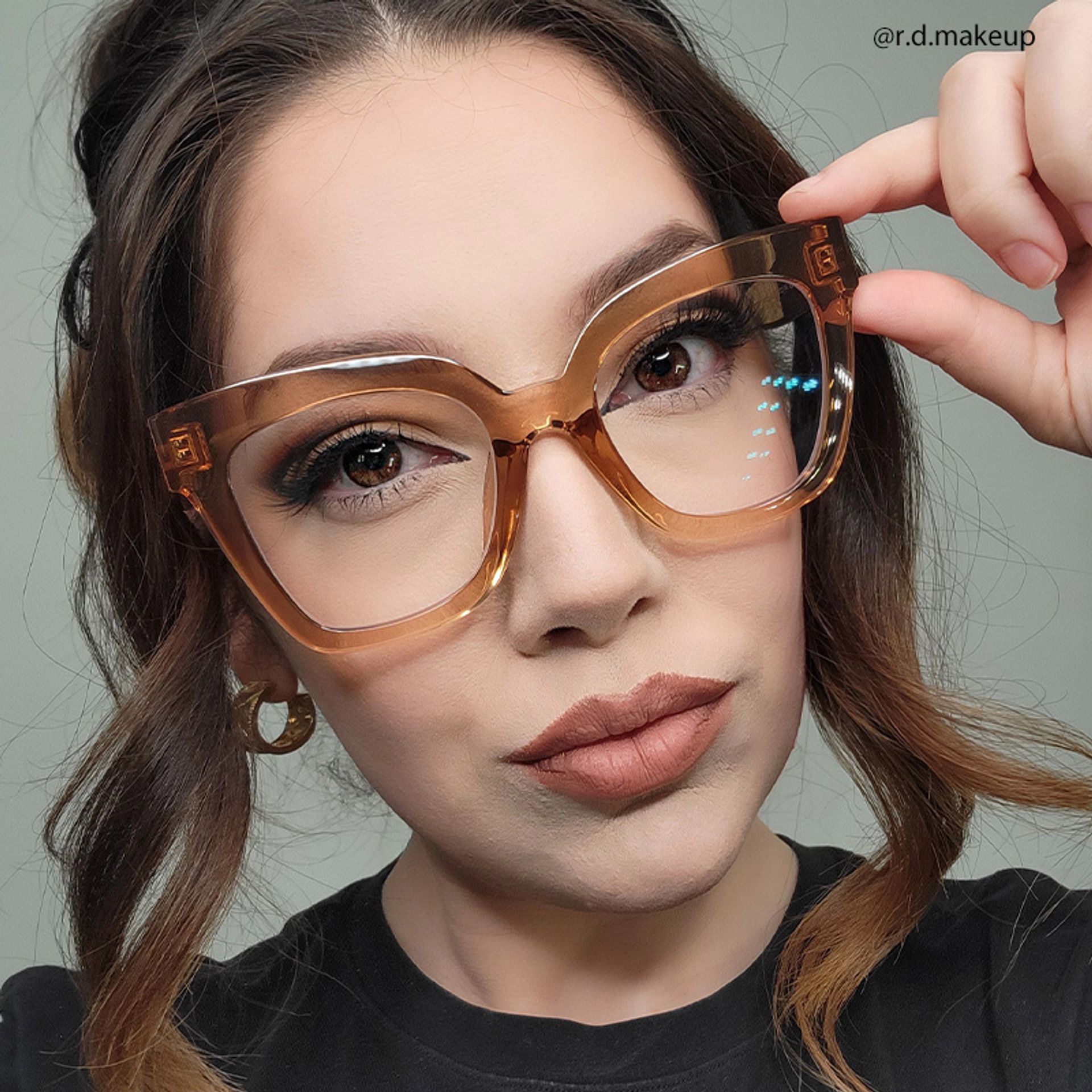 Malcolm Square Clear Beige Frame Glasses | ZEELOOL UK12