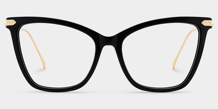 Hilary Butterfly Black Glasses