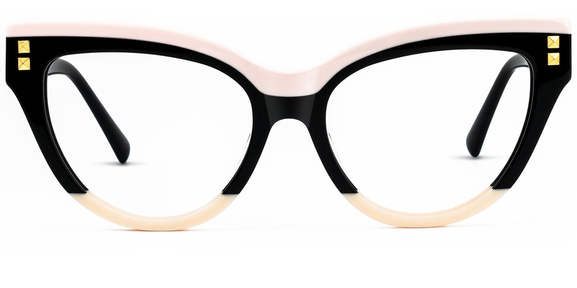 Cascata Cateye Frame Glasses with Black and Pink Color0