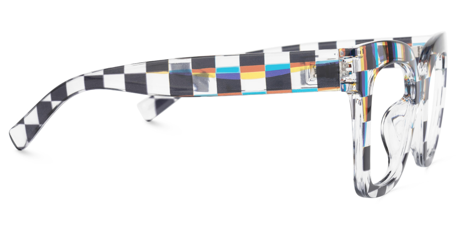 Malcolm Square Multicolor Geek Chic Glasses2