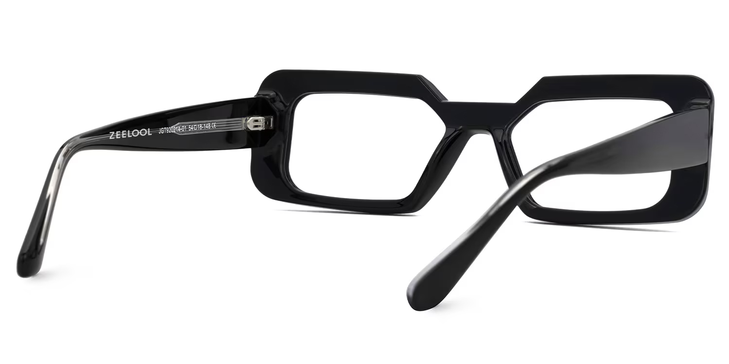 Tasew Black Eyeglasses with Rectangle Design3
