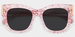 Minfia Square Pink Glasses2