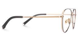 Vernell Aviator Black-Gold Glasses2