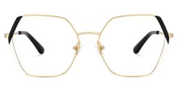 Belen Geometric Black White Glasses0