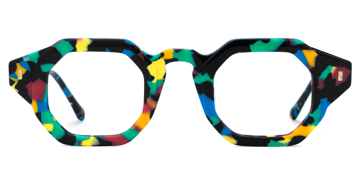 Buy speckled Hexagon Shape Glasses Frames Online | ZEELOOL UK0