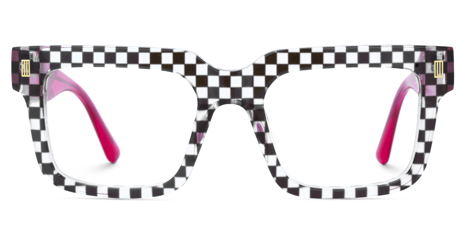 Thomason Rectangle Black Crystal Glasses1