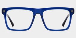 Henry Blue Rectangle Glasses0