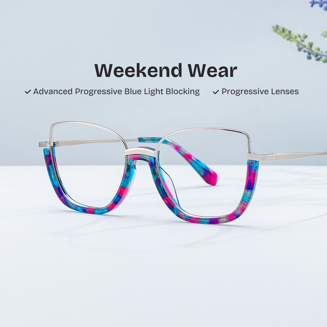 Coleman Eyeglasses in Square Colorful Frame | ZEELOOL UK0