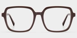 Kenneth Dark Brown Square Glasses1