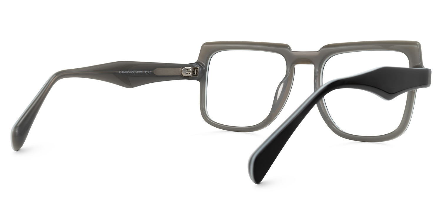 Corry Square Black Glasses3
