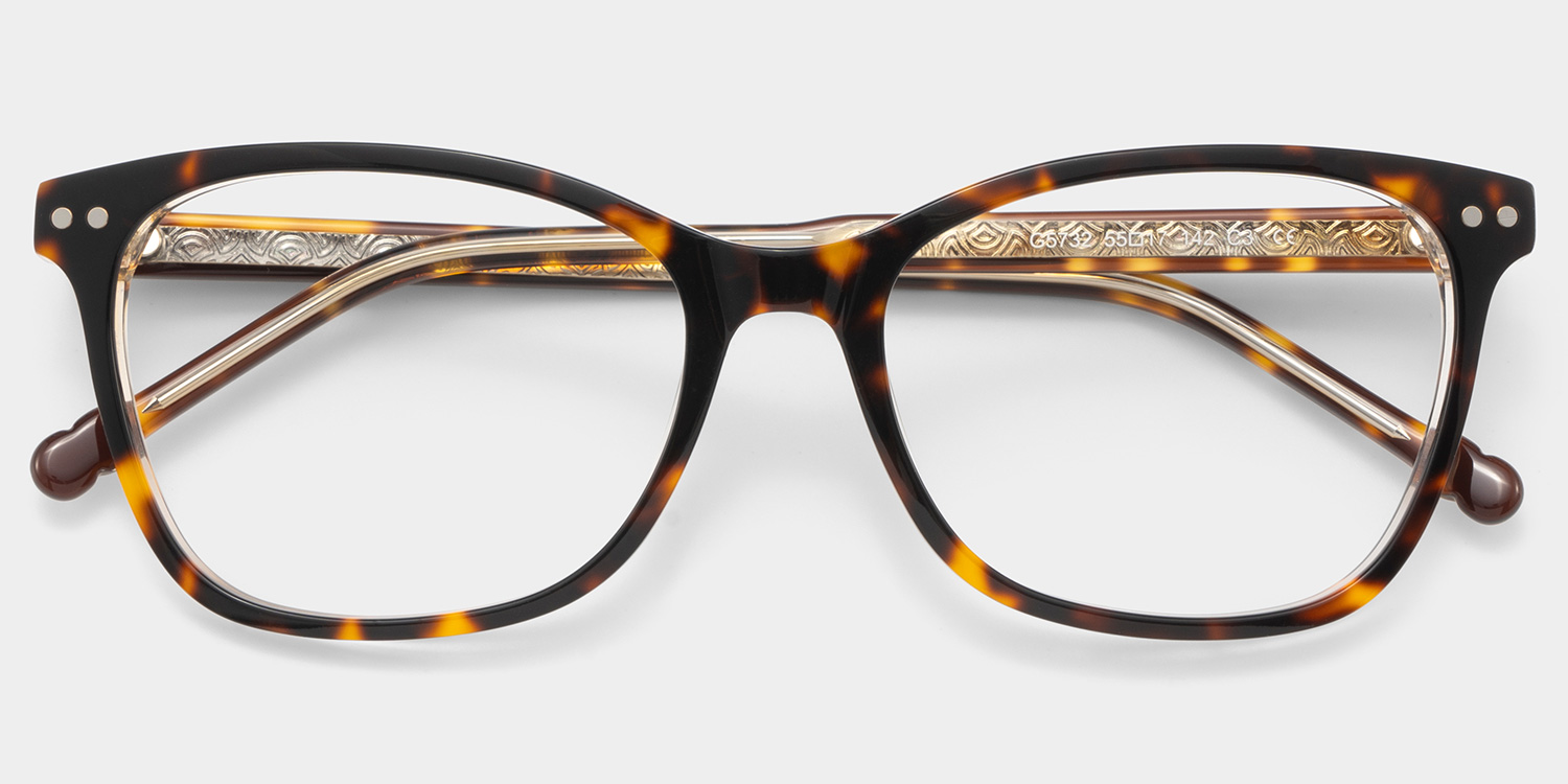 Marigold Rectangle Tortoise Glasses2