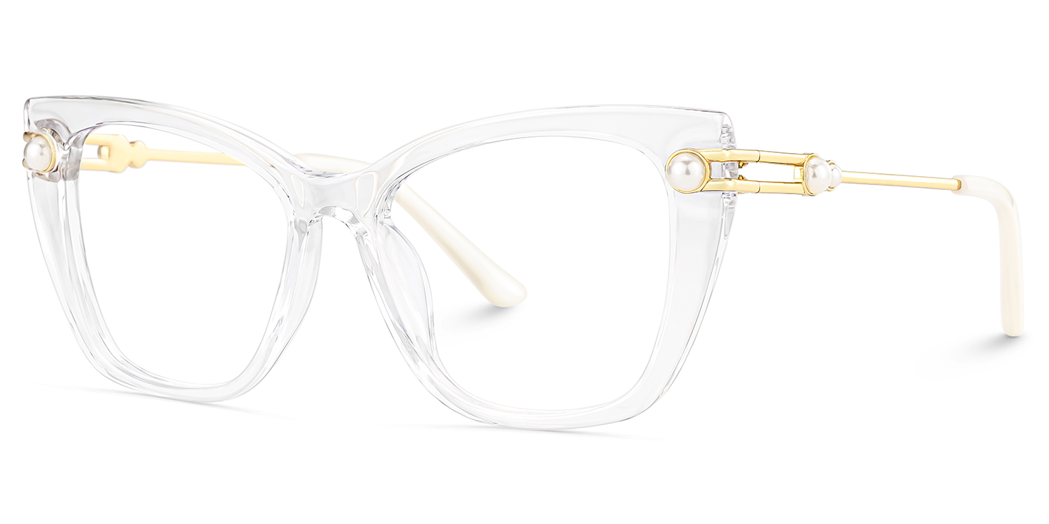 Victor Eyeglasses in Cat eye Crystal Frame | ZEELOOL UK4