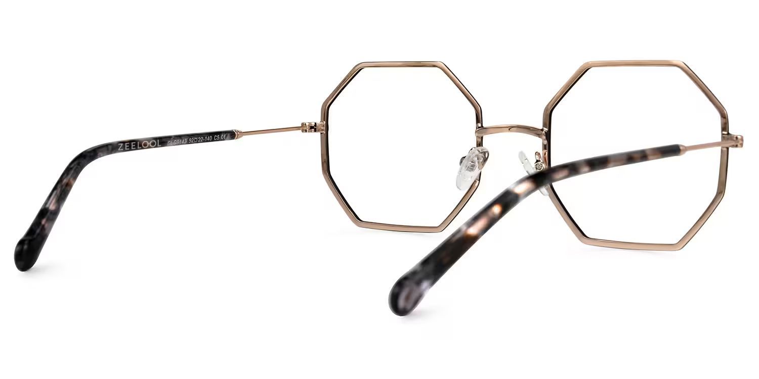 Geometric Griffith Black Frame Glasses for Sale | Zeelool4