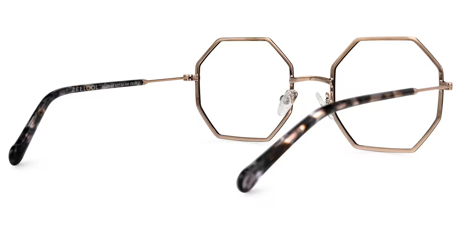 Geometric Griffith Black Frame Glasses for Sale | ZEELOOL UK4