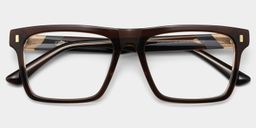 Henry Brown Rectangle Glasses1