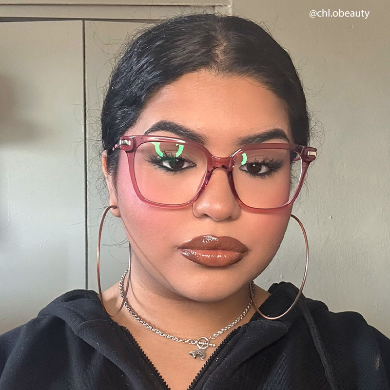 Jacqui Square Pink Glasses8