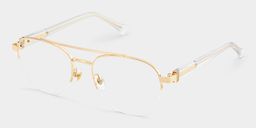 Emily Aviator Light Gold Glasses3