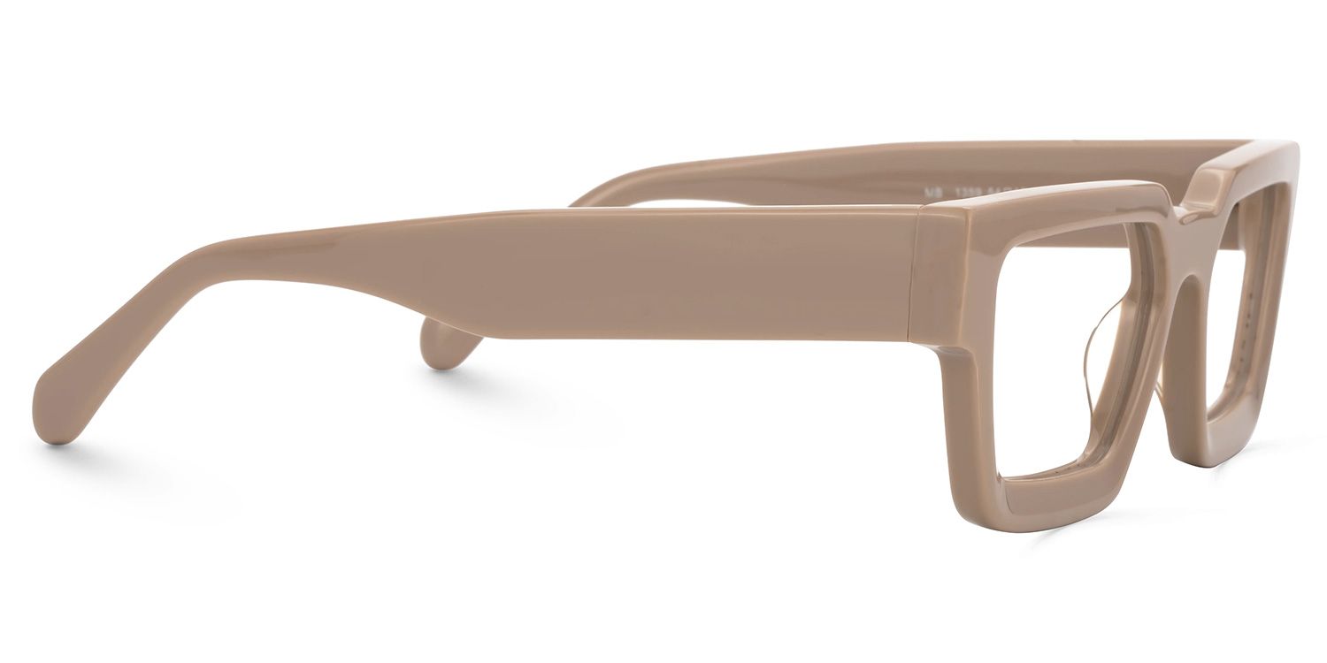 Gabriela Acetate Rectangle Brown Frame Glasses | ZEELOOL UK2