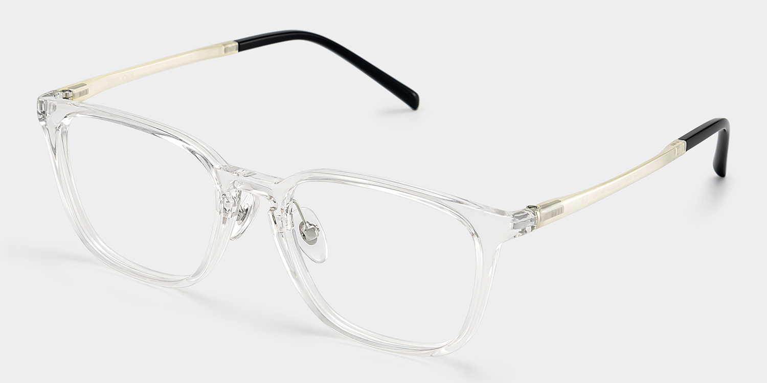 Lily Rectangle Clear Glasses3