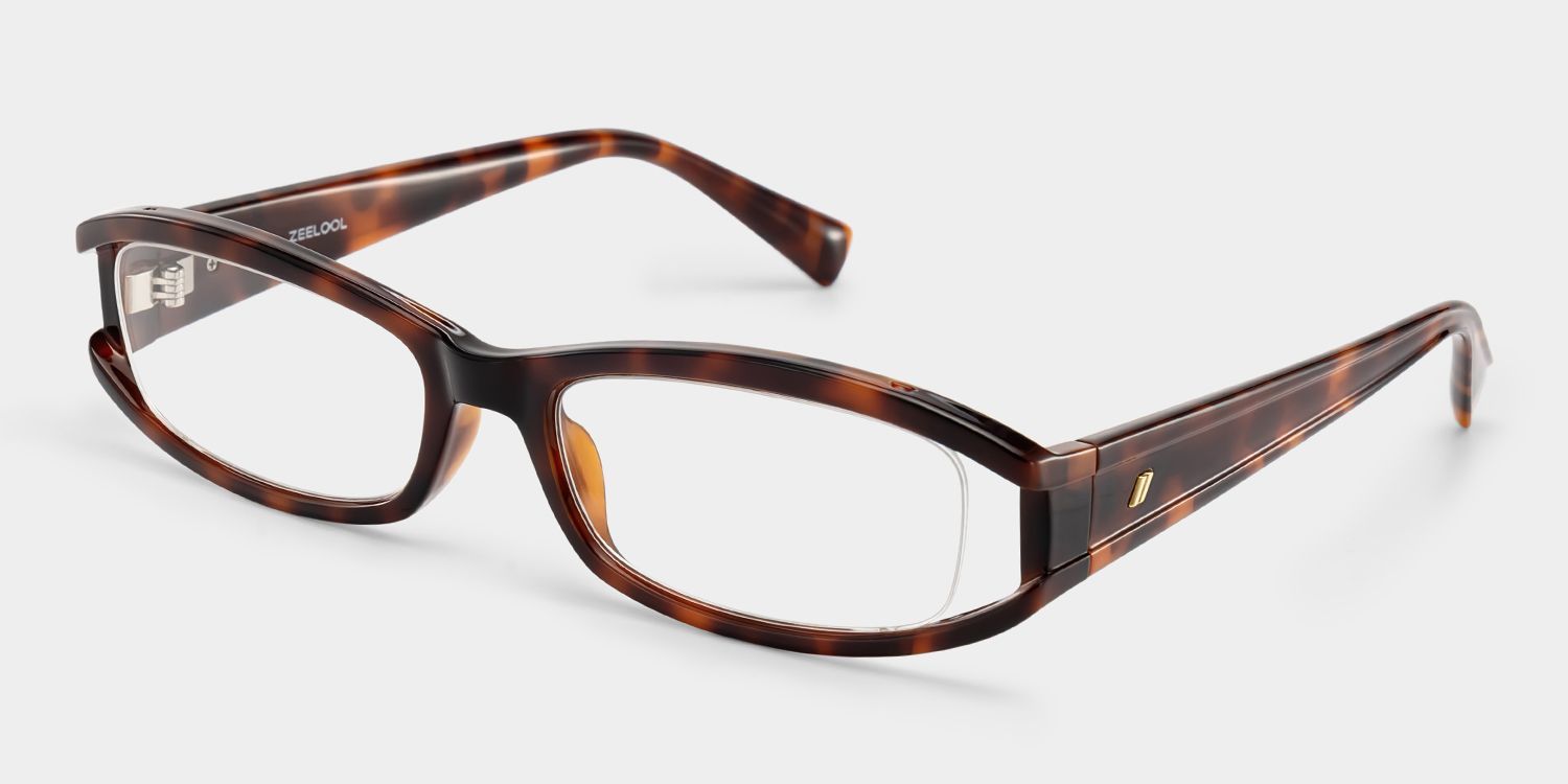 Willow Brown Tortoise Rectangle Glasses for Women | ZEELOOL3