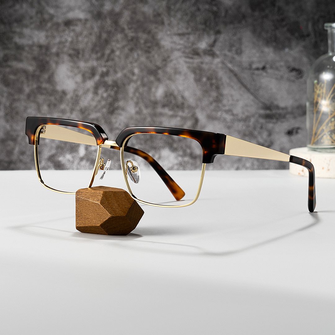Tortoise Browline Frame Glasses - Gerena on Sale | ZEELOOL UK0