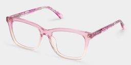 Layla Pink Square Glasses3