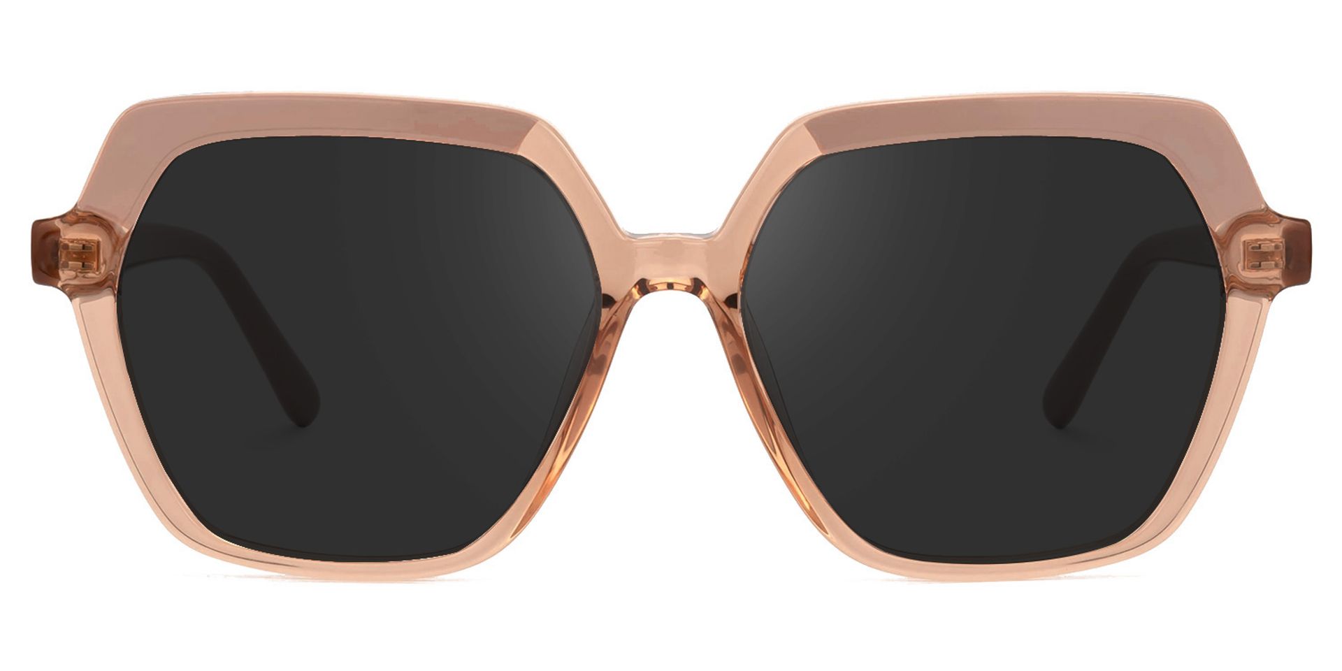 Norah Geometric Beige Sunglasses | ZEELOOL UK0