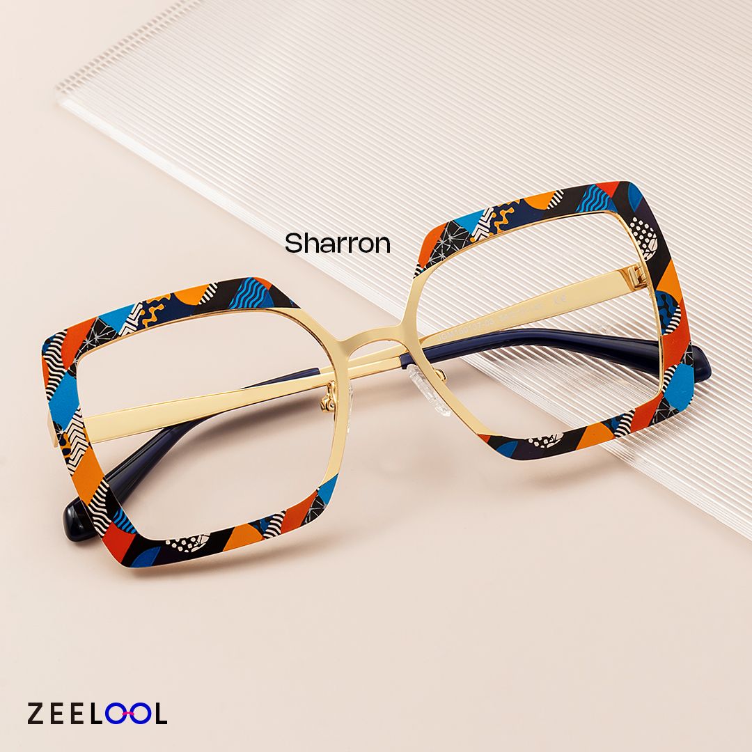 Women Square Sharron Stained Glasses | ZEELOOL UK4