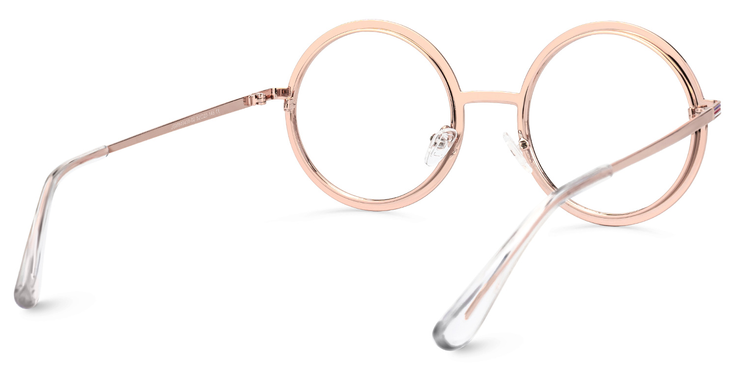 Vevay Round Gold Glasses3