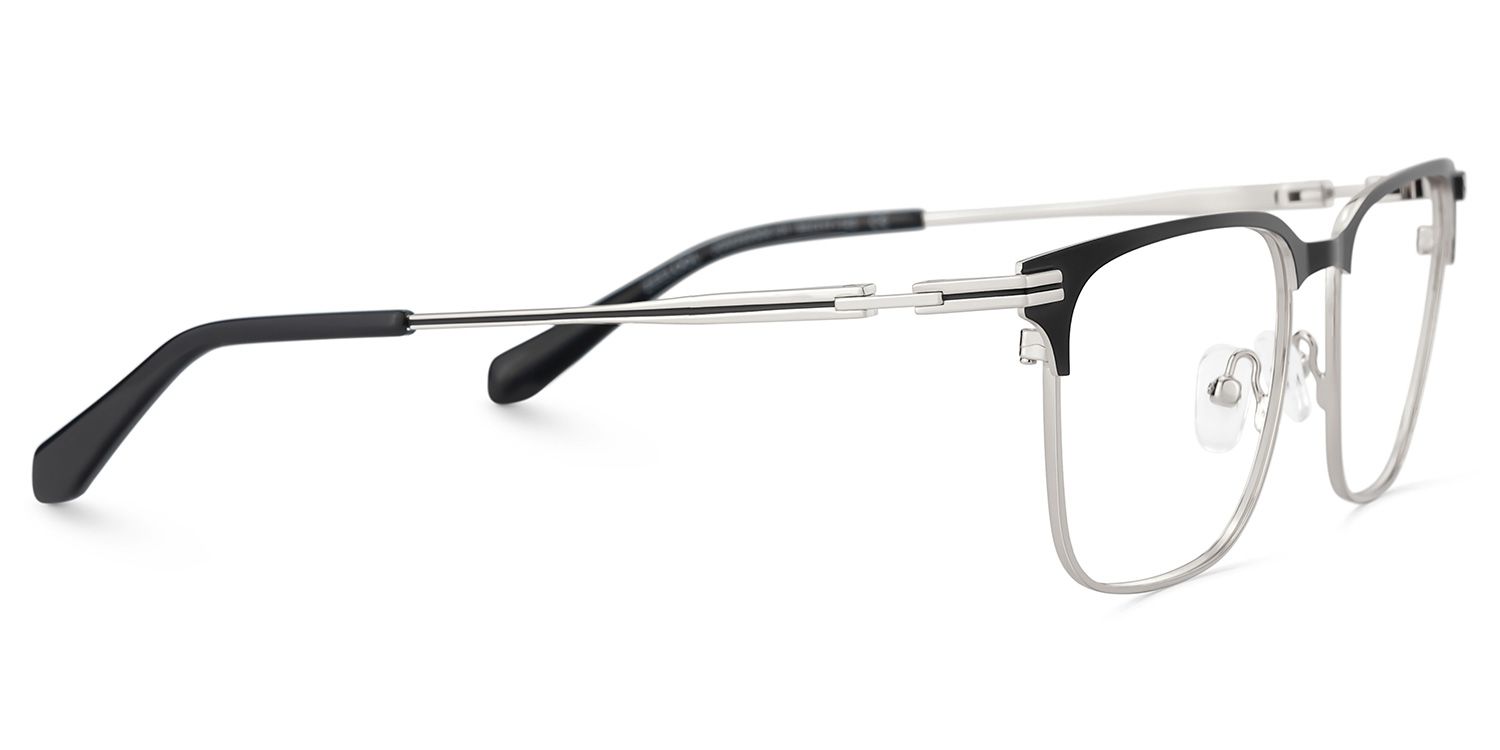 Marshall Gray Rectangle Prescription Glasses | ZEELOOL UK4